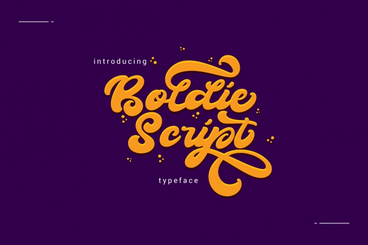 Boldie Script Typeface Font Download