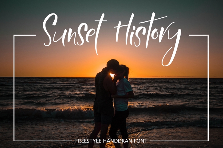 Sunset History-freestyle font Font Download