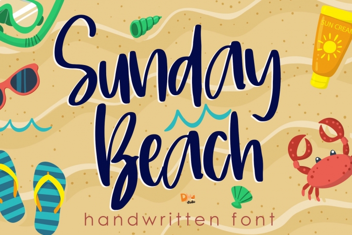 Sunday Beach - Handwritten Font Font Download