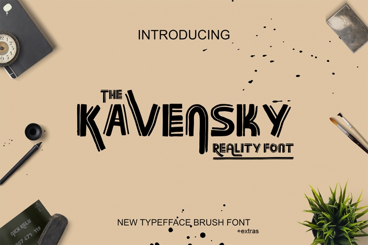 Kavansky Logo Font Font Download