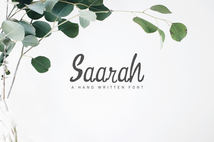 Saarah Fresh Handmade Font Font Download