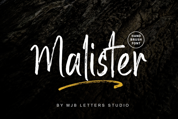 Malister | Strong Handbrush Font Font Download