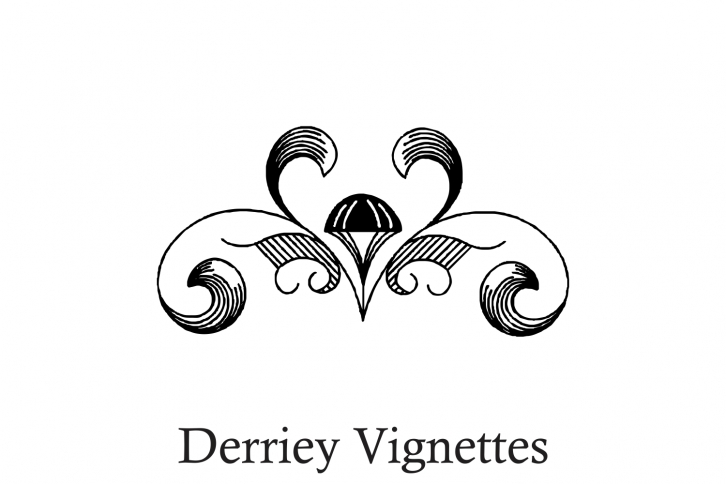Derriey Vignettes Family Pack (5 fonts) Font Download