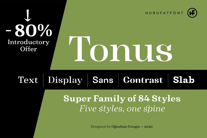 Tonus Super Family 80% Intro Off Font Download