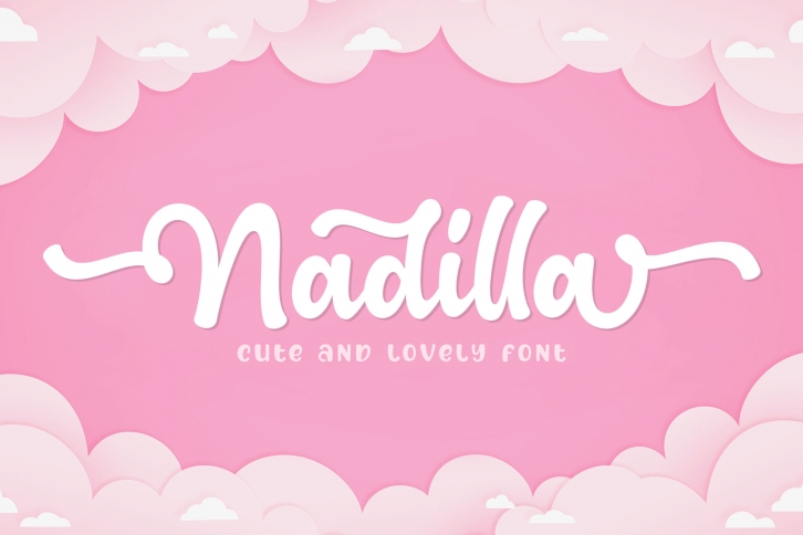 Nadilla  Cute and Lovely Font Font Download