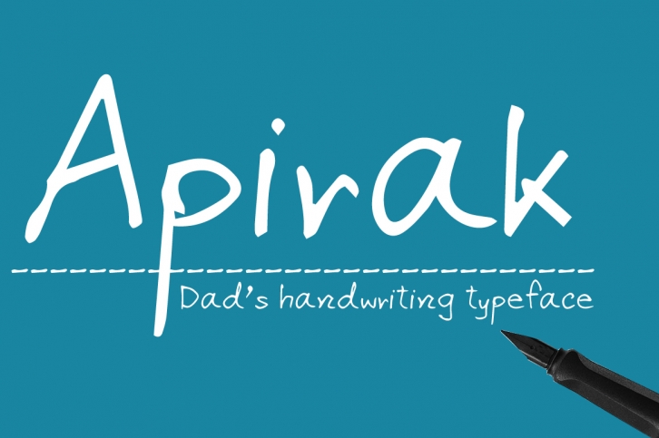 Apirak Handwriting Typeface Font Download