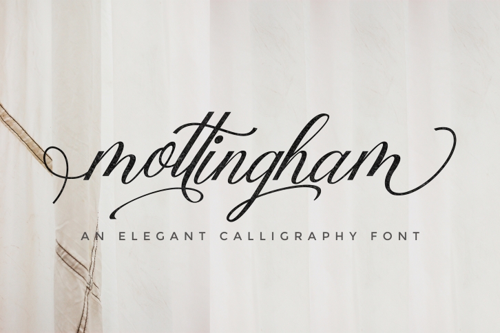 Mottingham Elegant Calligraphy Typeface Font Download