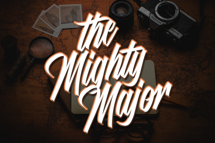 The Mighty Major - Calligraphy Script Font Font Download
