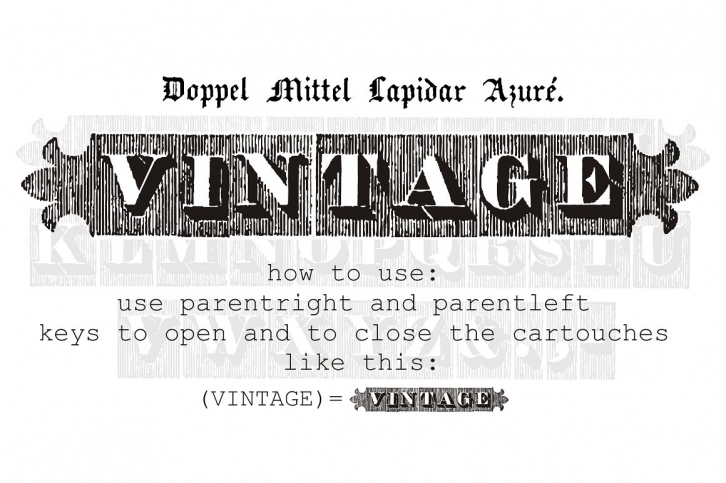 Doppel Mittel Lapidar Azuru00c3u00a9 Font Download