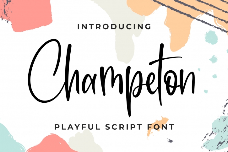 Champeton - Playful Script Font Font Download