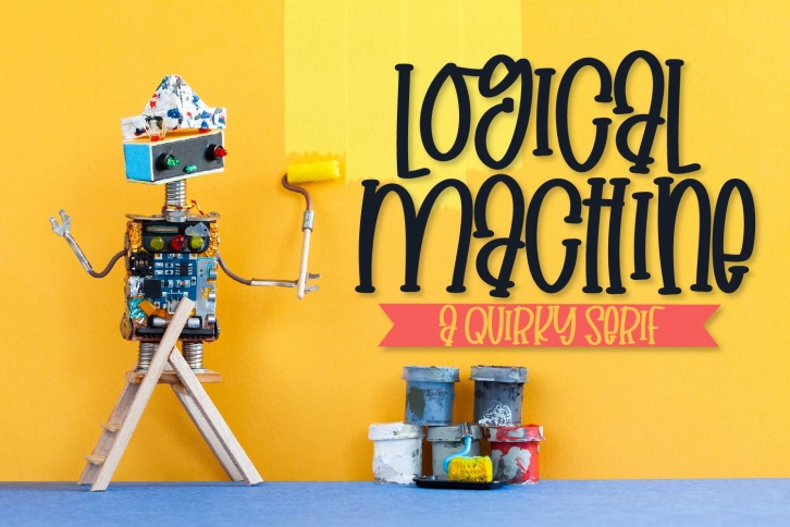 Logical Machine - A Quirky Serif Type Font Download