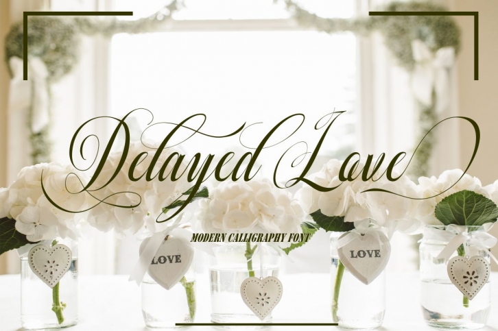 Delayed love Font Download