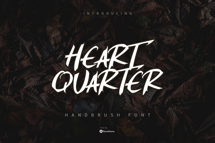 Heart Quarter - Brush Script Font Font Download