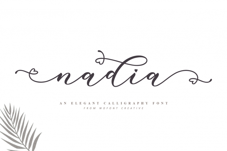 Nadia Script| Lovely Calligraphy Font Download