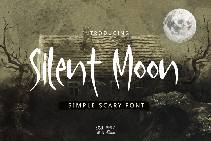 Silent Moon Scary Font Font Download