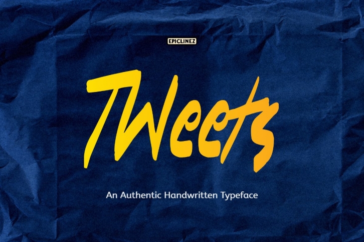Tweets - A Playful Handwritten Typeface Font Download