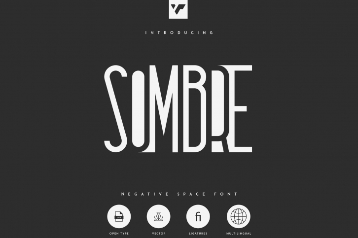 Sombre - Negative Space Font Font Download