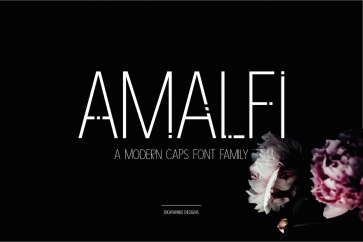 AMALFI - A Modern Font Family Font Download