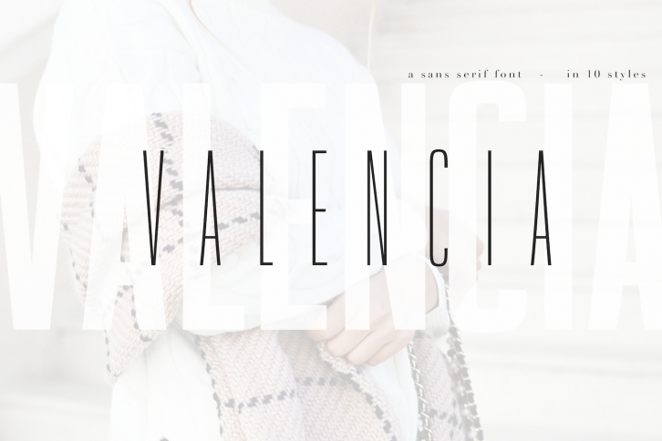 Valencia Font - Sans Serif - 10 Styles Font Download