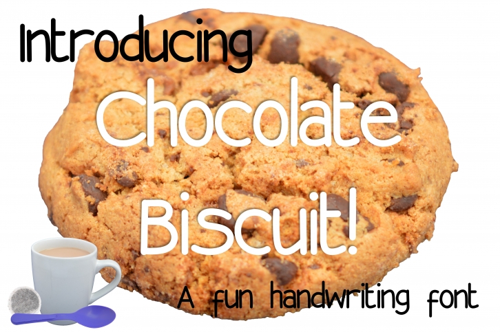 Chocolate Biscuit Font. Font Download