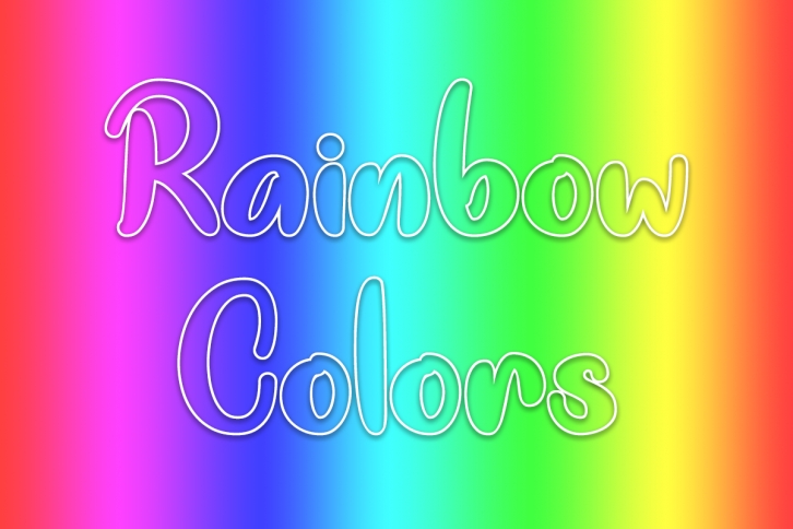 Rainbow Colors Font Download