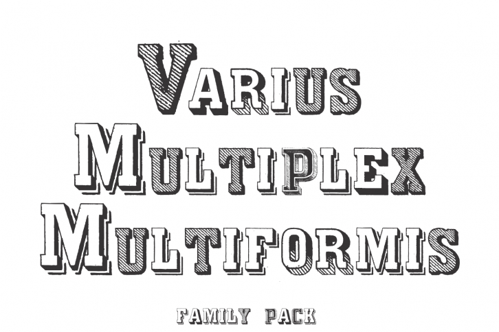 Varius Multiplex Multiformis (PACK) Font Download