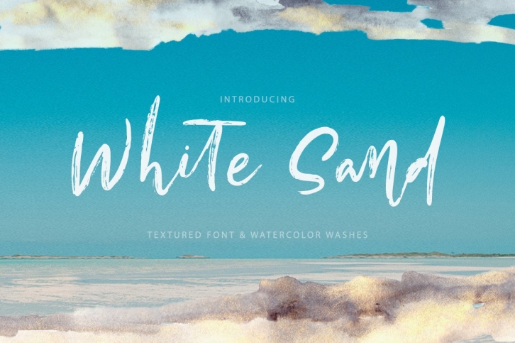White Sand. Hand Drawn Textured Font Font Download