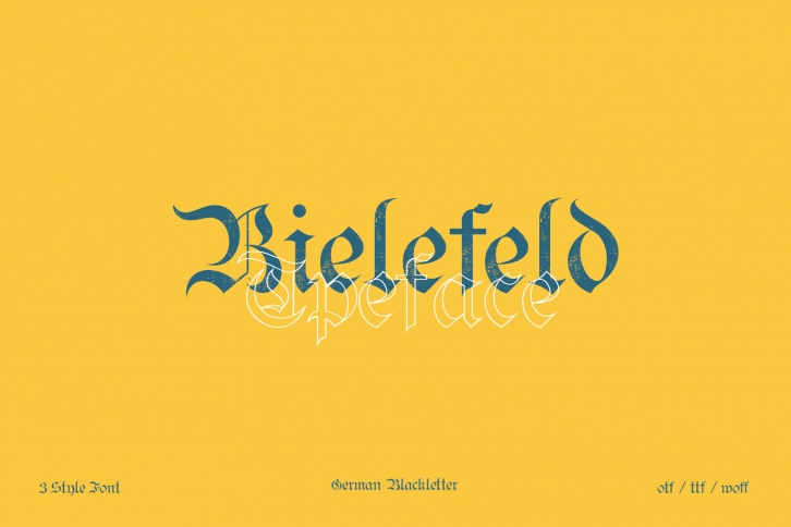 Bielefeld Typeface font Font Download