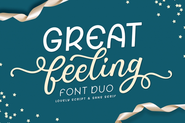 Great Feeling  Lovely Font Duo Font Download