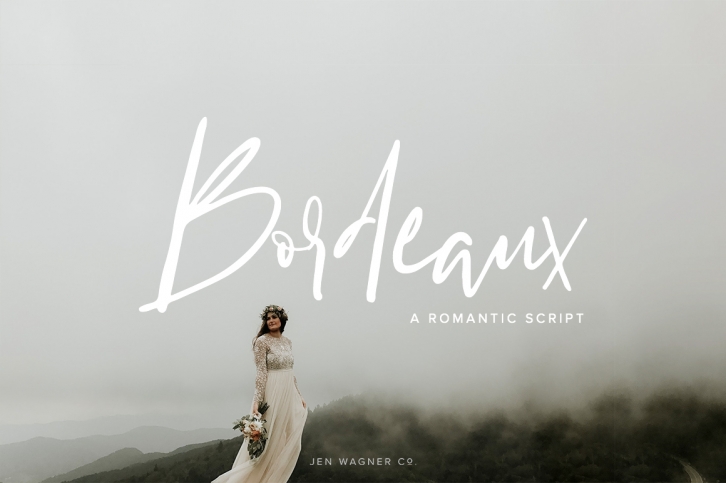 Bordeaux | A Romantic Script Font Download