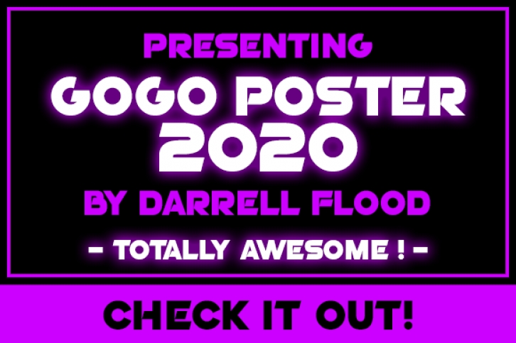 GoGo Poster 2020 Font Download
