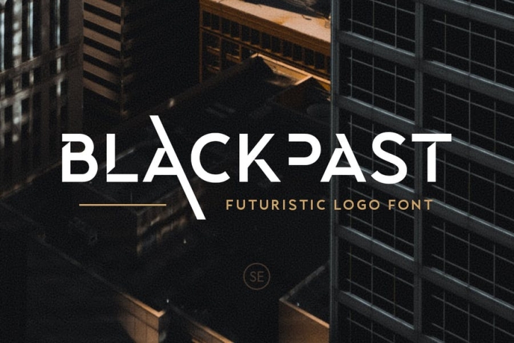 Blackpast - Futuristic Logo Font Font Download