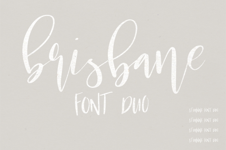 Brisbane | A Scripty Font Duo Font Download