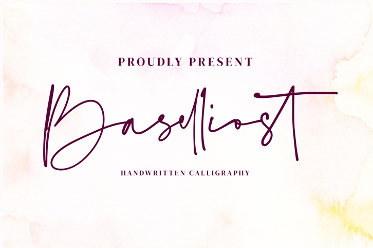 Baselliost handwritten Script font Font Download