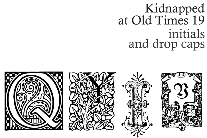 Kidnapped at Old Times 19 Font Download