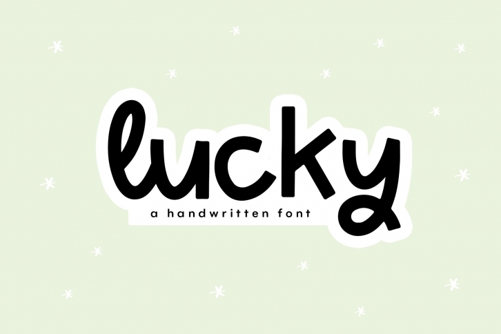 Lucky - A Handwritten Display Font Font Download