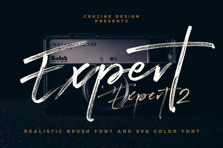 Expert Brush & SVG Font Font Download