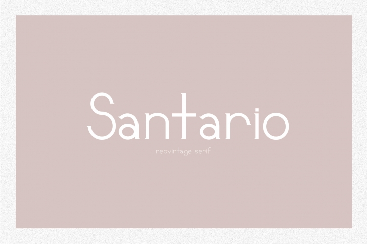 Santario | a serif font Font Download