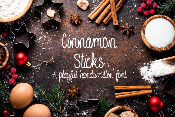 Cinnamon Sticks Handwritten Font Font Download