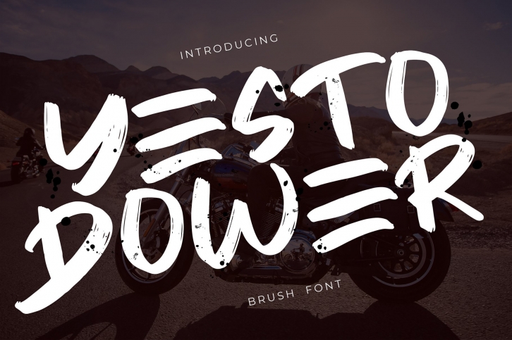 Yesto Dower Brush Font Font Download