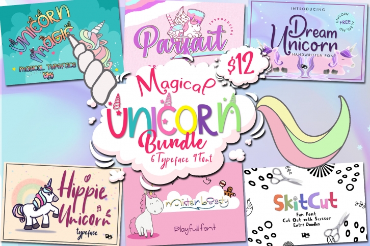 Magical Unicorn Bundle! Font Download