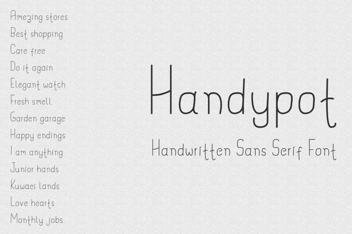 Handypot - Handwritten Font Font Download