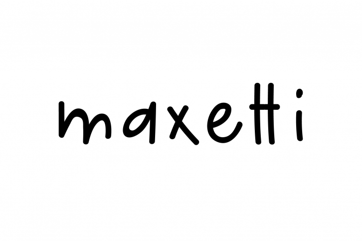 maxetti | handwritten Font Download
