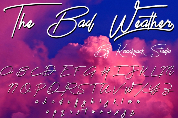 The Bad Weather - Signature Typeface Font Download