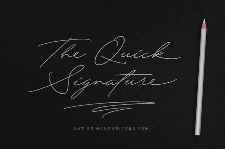 Quick Signature Pro Font Download