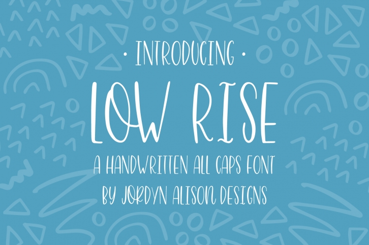 Low Rise, Skinny Hand Lettered All Caps Sans Serif Font Font Download