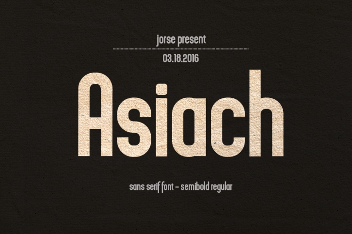 Asiach Font Download
