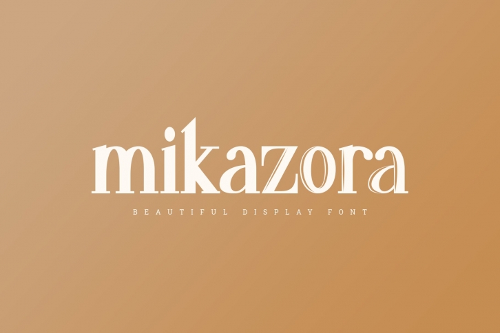 mikazora || Beautiful Display Font Font Download