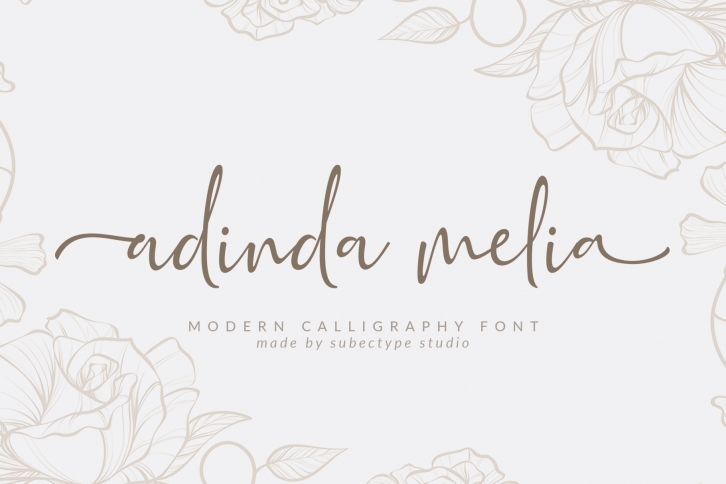 Adinda Melia  Handwritten Script Font Download