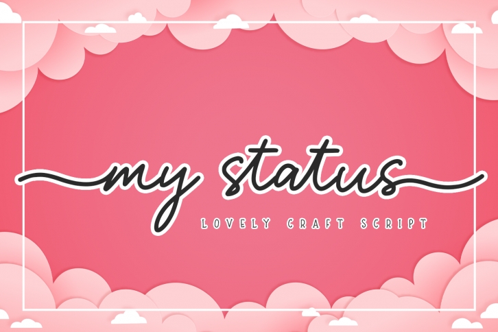 My Status -Lovely Craft Script- Font Download